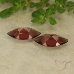 Pyrope Garnet Gemstones in 10.2 x 5.2 mm Size for Sale, Pyrope Garnet Stones in Deep Scarlet Red Color