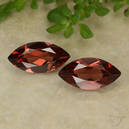 2.24 ct Marquise Cut Pyrope Garnet, 10.2 x 5.1 mm From Mozambique, Photo A