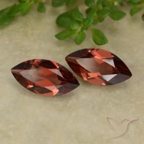 2.24 ctw Red Pyrope Garnet Stones, Natural Pyrope Garnet in Marquise Facet Shape for Sale