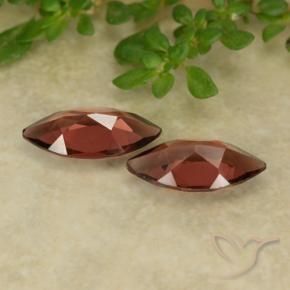 Pyrope Garnet Gemstones in 10.2 x 5.1 mm Size for Sale, Pyrope Garnet Stones in Dark Red Color