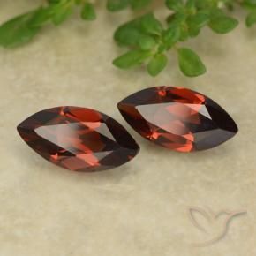 2.63 ctw Red Pyrope Garnet Stones, Natural Pyrope Garnet in Marquise Facet Shape for Sale