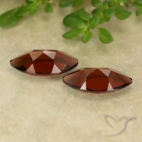 Pyrope Garnet Gemstones in 10.1 x 5.2 mm Size for Sale, Pyrope Garnet Stones in Deep Red Color
