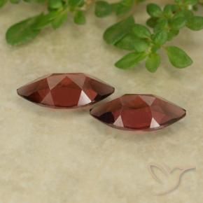 Pyrope Garnet Gemstones in 10.1 x 5.1 mm Size for Sale, Pyrope Garnet Stones in Dark Red Color