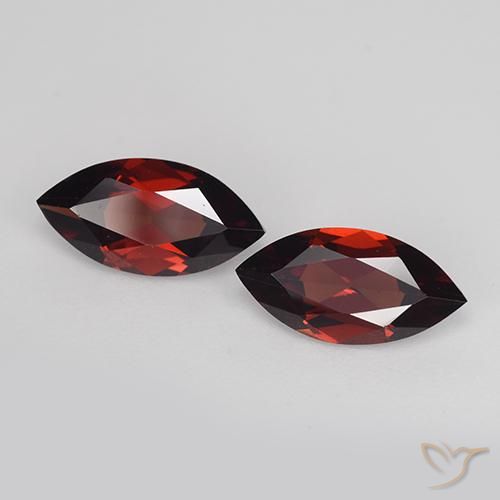 2.31 ctw Red Pyrope Garnet Stones, Natural Pyrope Garnet in Marquise Facet Shape for Sale