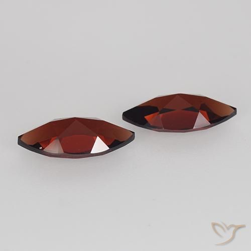 Pyrope Garnet Gemstones in 10.1 x 5.1 mm Size for Sale, Pyrope Garnet Stones in Deep Red Color