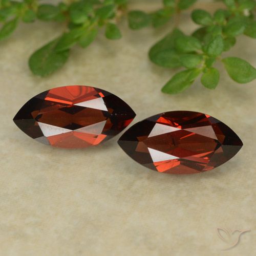 3.06 ct Marquise Cut Pyrope Garnet, 10.1 x 5.1 mm From Mozambique, Photo A