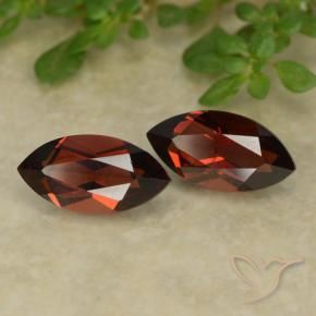 3.06 ctw Red Pyrope Garnet Stones, Natural Pyrope Garnet in Marquise Facet Shape for Sale