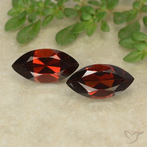 2.49ctw Natural Deep Red Pyrope Garnet, Marquise, VVS-VS