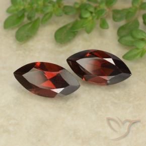 2.49 ctw Red Pyrope Garnet Stones, Natural Pyrope Garnet in Marquise Facet Shape for Sale