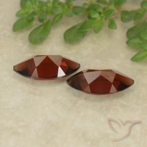 Pyrope Garnet Gemstones in 10.1 x 5.1 mm Size for Sale, Pyrope Garnet Stones in Deep Red Color