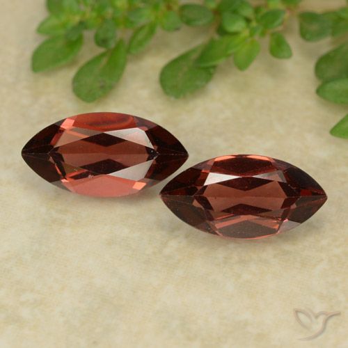 2.61 ct Marquise Cut Pyrope Garnet, 10 x 5.1 mm From Mozambique, Photo A