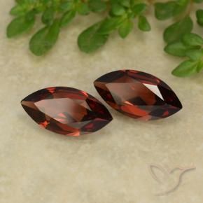 2.22 ctw Red Pyrope Garnet Stones, Natural Pyrope Garnet in Marquise Facet Shape for Sale