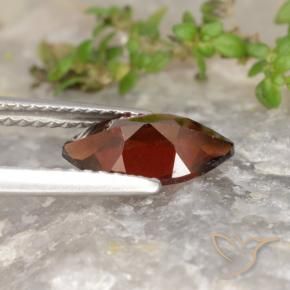 Pyrope Garnet Gemstone in 10 x 5.1 mm Size for Sale, Pyrope Garnet Stone in Dark Red Color