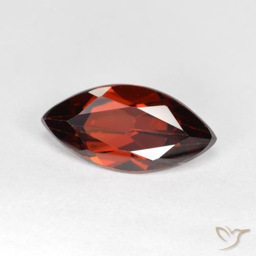 1.24 ct Red Pyrope Garnet Stone, Natural Pyrope Garnet in Marquise Facet Shape for Sale