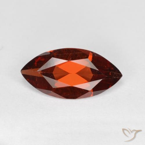 1.12ct Natural Deep Red Pyrope Garnet, Marquise, VS