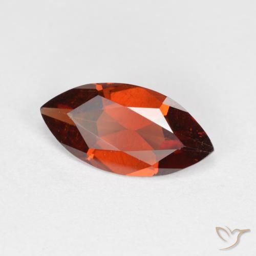 1.12 ct Red Pyrope Garnet Stone, Natural Pyrope Garnet in Marquise Facet Shape for Sale