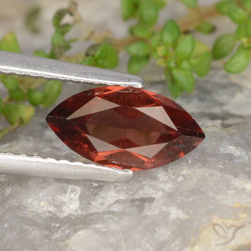1.14ct Natural Deep Red Pyrope Garnet, Marquise, VS