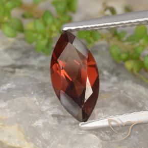 1.25 ct Red Pyrope Garnet Stone, Natural Pyrope Garnet in Marquise Facet Shape for Sale