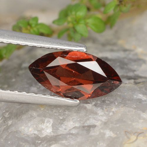1.21ct Natural Dark Red Pyrope Garnet, Marquise, VVS-VS