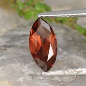 1.21 ct Red Pyrope Garnet Stone, Natural Pyrope Garnet in Marquise Facet Shape for Sale