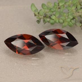 2.56 ctw Red Pyrope Garnet Stones, Natural Pyrope Garnet in Marquise Facet Shape for Sale