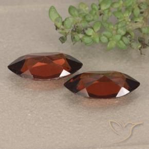 Pyrope Garnet Gemstones in 10.1 x 5.1 mm Size for Sale, Pyrope Garnet Stones in Dark Red Color