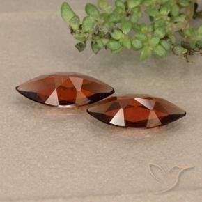 Pyrope Garnet Gemstones in 9.8 x 4.9 mm Size for Sale, Pyrope Garnet Stones in Deep Red Color