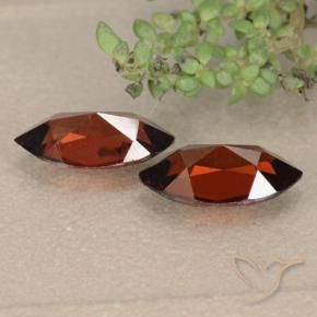 Pyrope Garnet Gemstones in 10.1 x 5.1 mm Size for Sale, Pyrope Garnet Stones in Deep Red Color