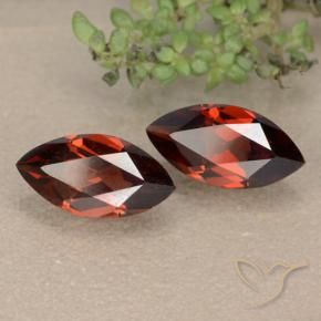 2.56 ctw Red Pyrope Garnet Stones, Natural Pyrope Garnet in Marquise Facet Shape for Sale