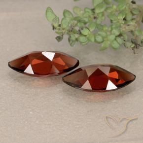 Pyrope Garnet Gemstones in 10.2 x 5.2 mm Size for Sale, Pyrope Garnet Stones in Deep Red Color