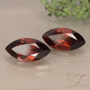 2.65 ctw Red Pyrope Garnet Stones, Natural Pyrope Garnet in Marquise Facet Shape for Sale