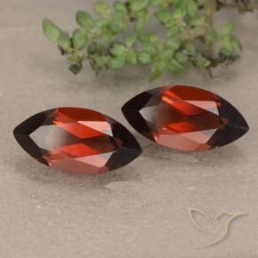 2.53 ctw Red Pyrope Garnet Stones, Natural Pyrope Garnet in Marquise Facet Shape for Sale