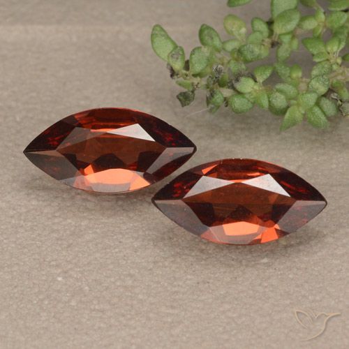 1.72 ct Marquise Cut Pyrope Garnet, 10.1 x 5 mm From Mozambique, Photo A