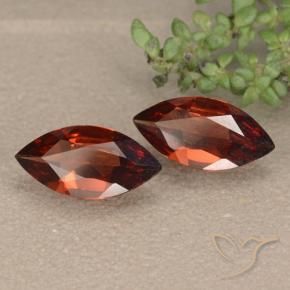1.72 ctw Red Pyrope Garnet Stones, Natural Pyrope Garnet in Marquise Facet Shape for Sale