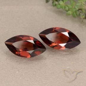 2.30 ctw Red Pyrope Garnet Stones, Natural Pyrope Garnet in Marquise Facet Shape for Sale