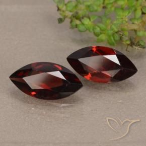 2.22 ctw Red Pyrope Garnet Stones, Natural Pyrope Garnet in Marquise Facet Shape for Sale