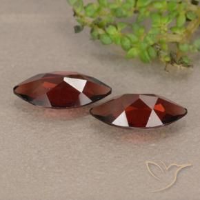 Pyrope Garnet Gemstones in 9.9 x 4.9 mm Size for Sale, Pyrope Garnet Stones in Deep Red Color