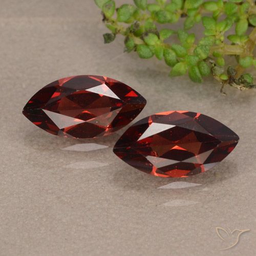 2.35ctw Natural Dark Red Pyrope Garnet, Marquise, VVS-VS