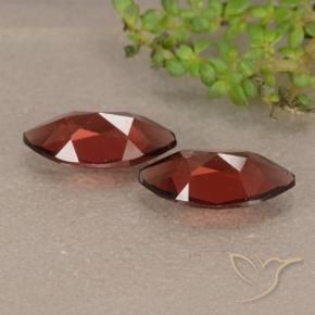 Pyrope Garnet Gemstones in 9.8 x 5 mm Size for Sale, Pyrope Garnet Stones in Dark Red Color