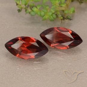 2.50 ctw Red Pyrope Garnet Stones, Natural Pyrope Garnet in Marquise Facet Shape for Sale