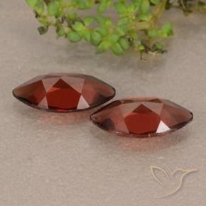 Pyrope Garnet Gemstones in 10 x 5.1 mm Size for Sale, Pyrope Garnet Stones in Deep Red Color