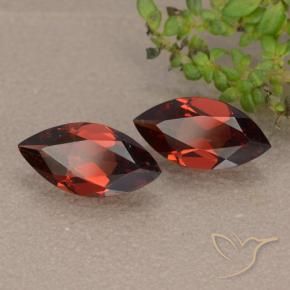 2.04 ctw Red Pyrope Garnet Stones, Natural Pyrope Garnet in Marquise Facet Shape for Sale