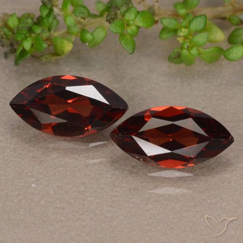 2.27 ct Marquise Cut Pyrope Garnet, 9.8 x 5.1 mm From Mozambique, Photo A