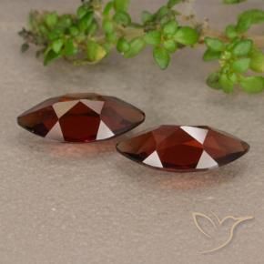 Pyrope Garnet Gemstones in 9.8 x 5.1 mm Size for Sale, Pyrope Garnet Stones in Sangria Red Color