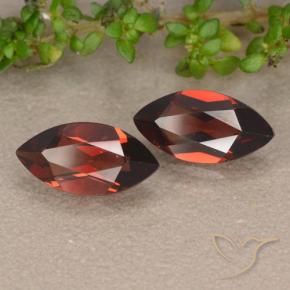 2.54 ctw Red Pyrope Garnet Stones, Natural Pyrope Garnet in Marquise Facet Shape for Sale