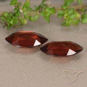 Pyrope Garnet Gemstones in 10.1 x 5.1 mm Size for Sale, Pyrope Garnet Stones in Deep Scarlet Red Color