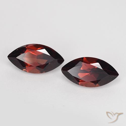 2.74 ctw Red Pyrope Garnet Stones, Natural Pyrope Garnet in Marquise Facet Shape for Sale