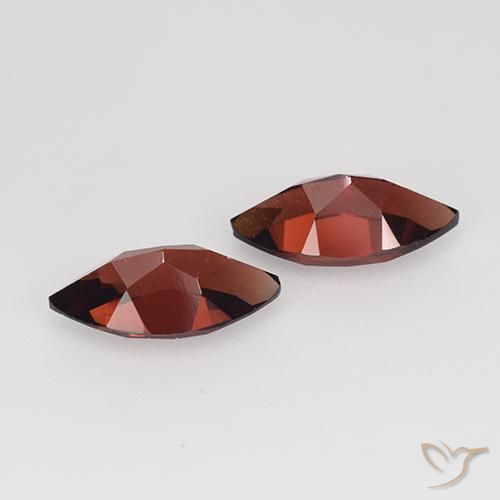Pyrope Garnet Gemstones in 10 x 5.2 mm Size for Sale, Pyrope Garnet Stones in Deep Red Color