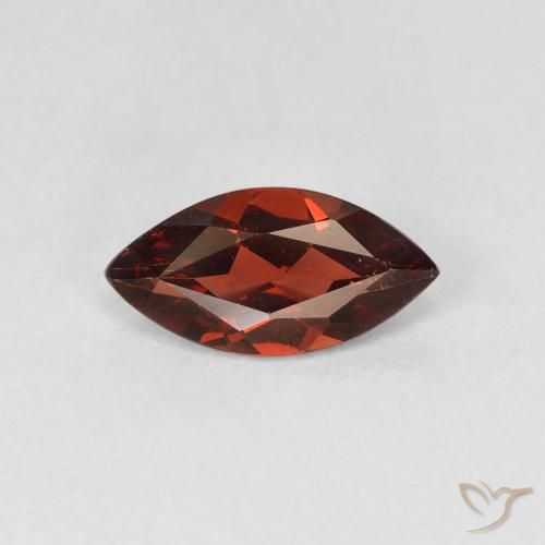 1.17 ct Red Pyrope Garnet Stone, Natural Pyrope Garnet in Marquise Facet Shape for Sale