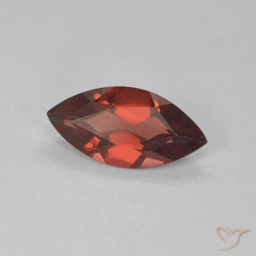 1.07 ct Red Pyrope Garnet Stone, Natural Pyrope Garnet in Marquise Facet Shape for Sale